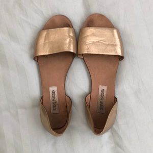Steve Madden Gold Strap Sandals